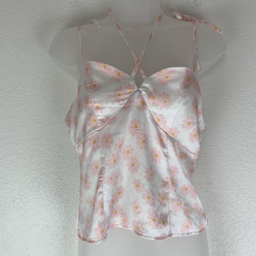 Satin Babydoll Camisole 8 Coquette Soft Girl Fairy Daisy Y2K‎ Feminine Flirty